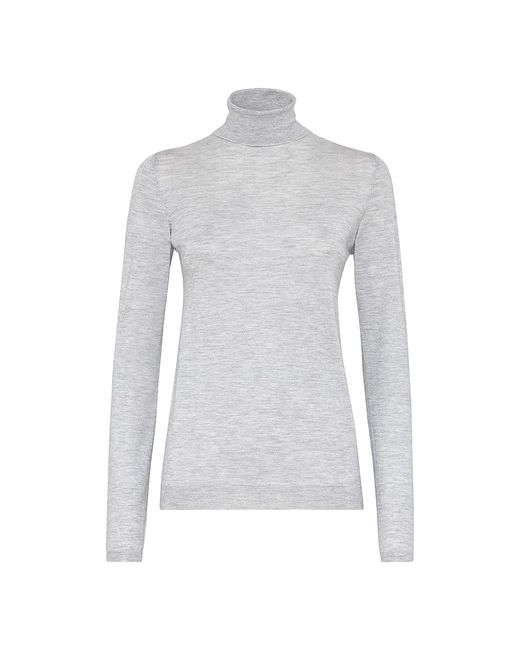 Brunello Cucinelli Sparkling Cashmere And Silk Lightweight Turtleneck Sweater