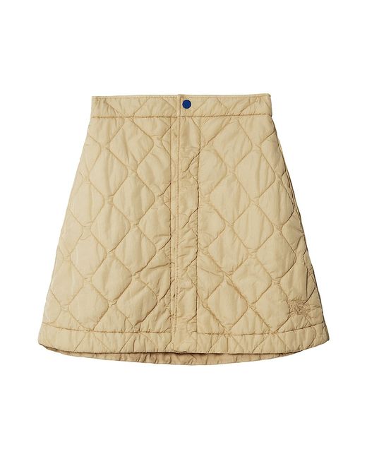 Burberry Quilted A-line Miniskirt