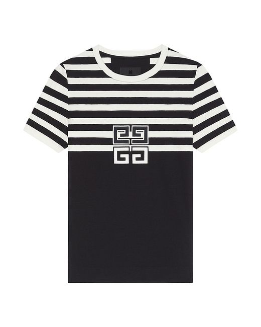 Givenchy 4G Slim Fit T-Shirt With Stripes