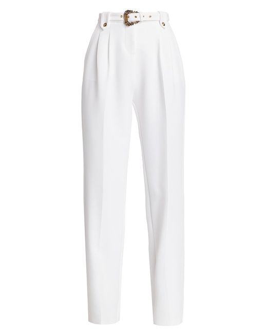 Versace Jeans Couture Belted Pleated Tapered Pants