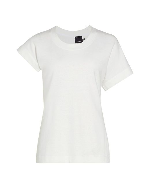 Proenza Schouler Asymmetric Cotton-Blend T-Shirt