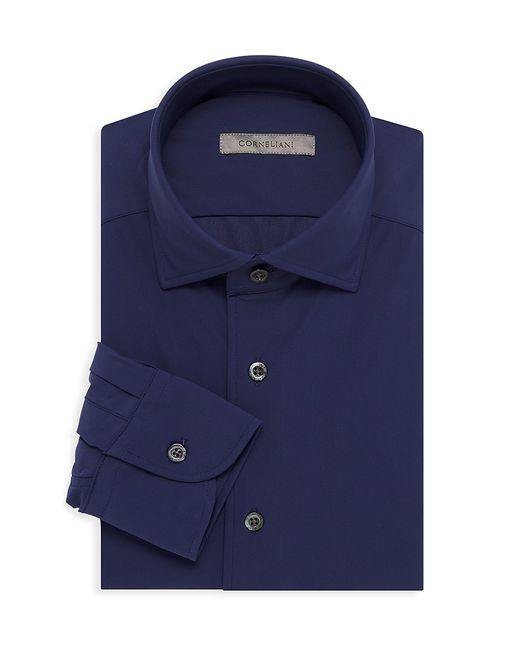 Corneliani Stretch Button-Front Dress Shirt
