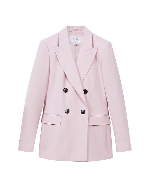 Reiss Evelyn Double-Breasted Wool-Blend Jacket