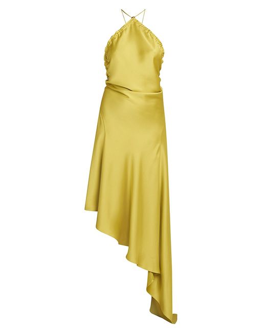 Attico Asymmetric Sleeveless Midi-Dress