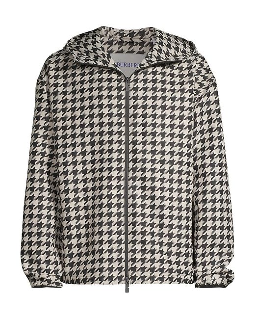 Burberry Houndstooth Hooded Jacket