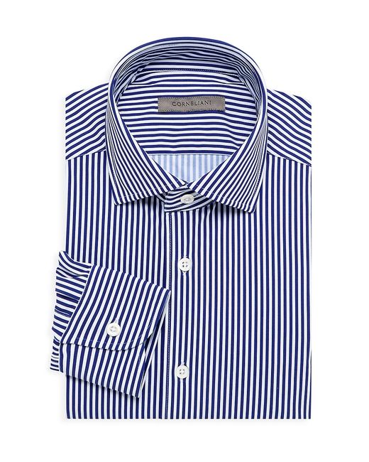 Corneliani Techno Stripe Button-Up Shirt