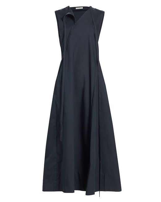 Co Silk Asymmetric Maxi Dress