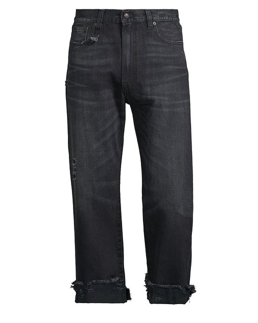 R13 Distressed Five-Pocket Jeans