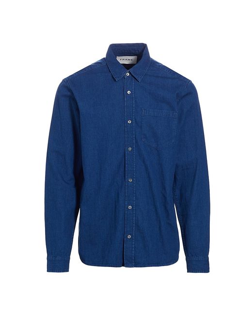 Frame Chambray Button-Front Shirt