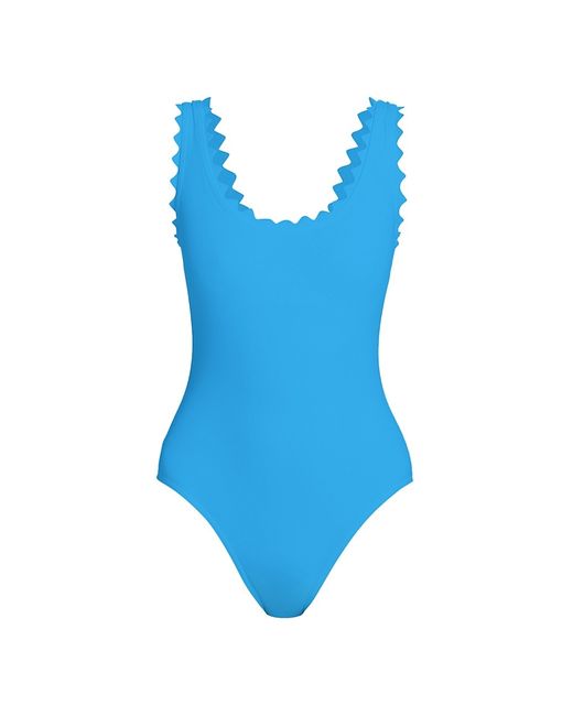 Karla Colletto Ines Scallop-Neck One-Piece Swimsuit