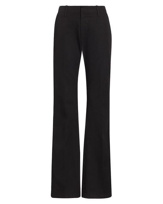 Re/Done Cotton-Blend Twill Mid-Rise Flare Trousers