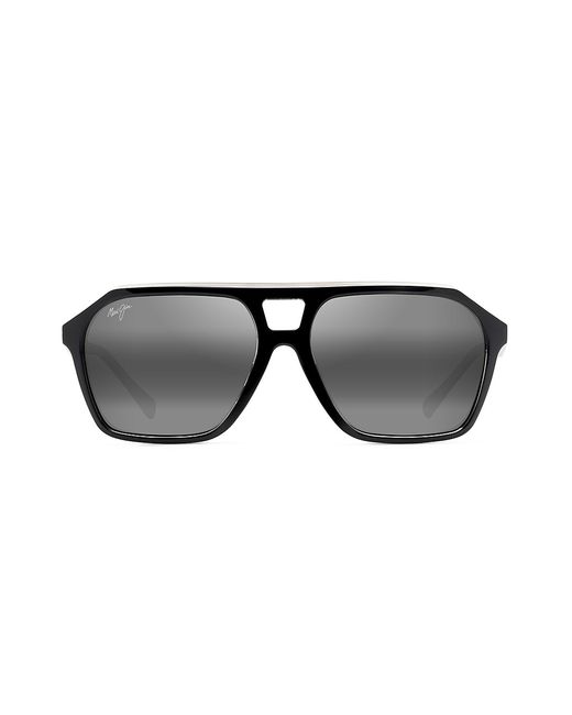 Maui Jim Wedges 57MM Aviator Sunglasses
