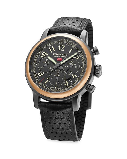 Chopard Mille Miglia Limited Edition 18K Stainless Steel Leather Strap Chronograph Watch