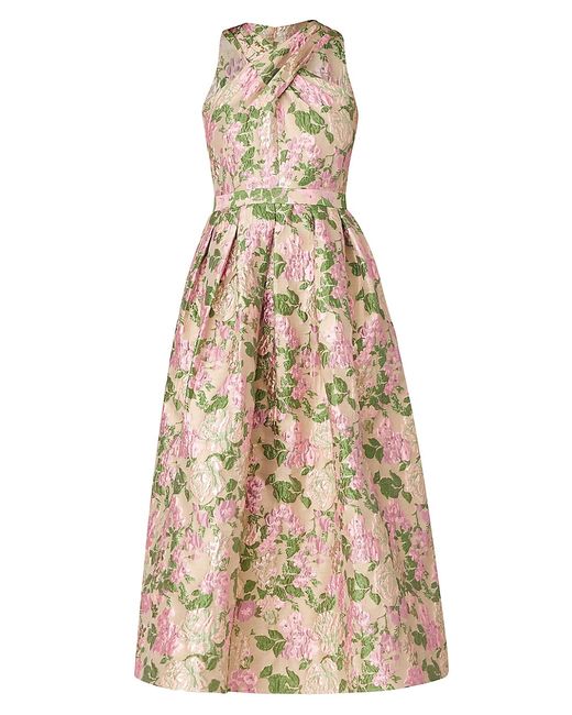 Shoshanna Ivanna Floral Sleeveless Midi-Dress