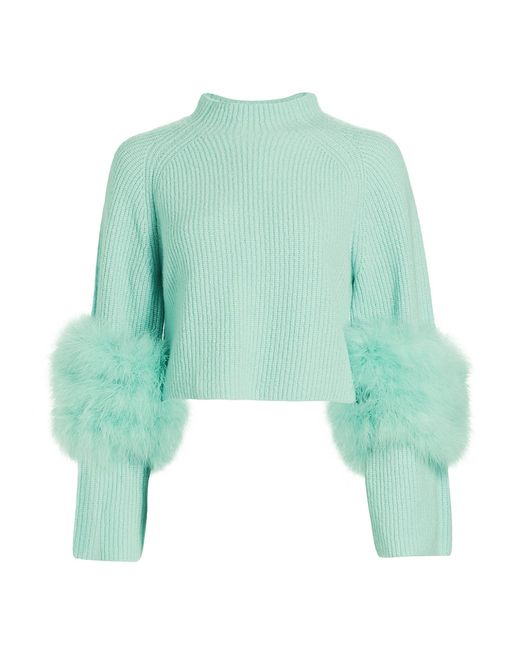Lapointe Feathered Cashmere Silk Sweater