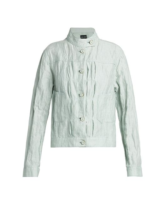 Giorgio Armani Textured Linen Jacket