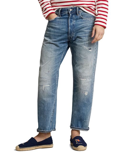 Polo Ralph Lauren Distressed Slim-Fit Jeans