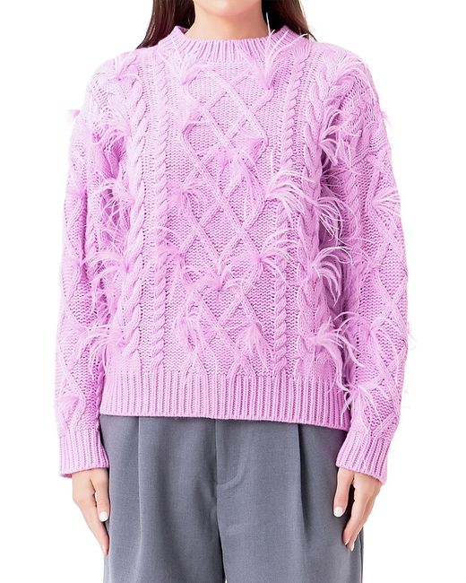 Endless Rose Feather Detail Sweater
