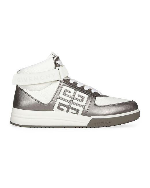 Givenchy G4 High Top Sneakers Laminated Leather