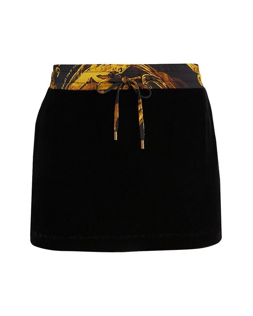 Versace Jeans Couture Drawstring Miniskirt