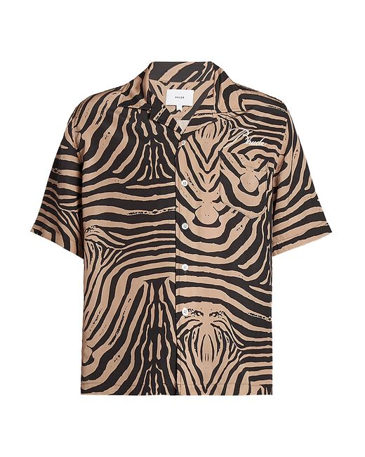 R H U D E Zebra Camp Shirt