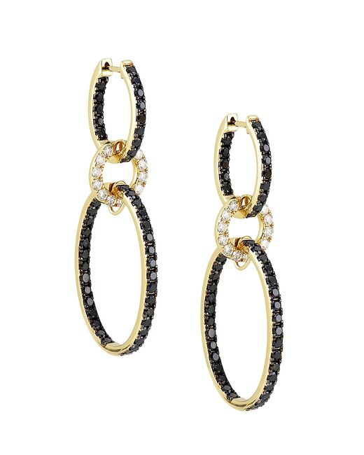 Saks Fifth Avenue Collection 14K 4.45 TCW Diamond Chain Drop Earrings