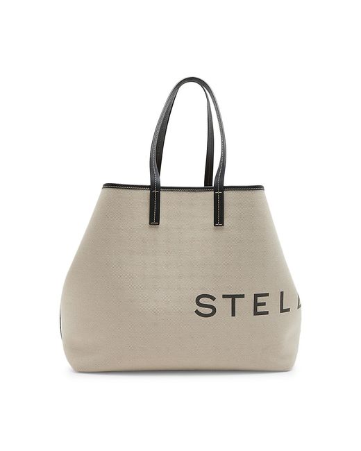 Stella McCartney Canvas Logo Tote Bag