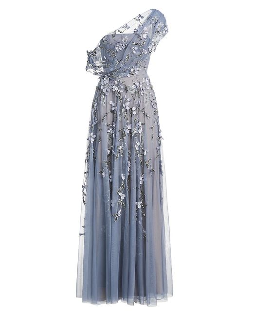 Theia Fiorella Draped Petal Gown