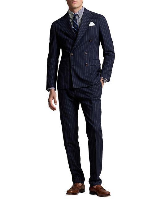 Polo Ralph Lauren Pinstripe Double Breasted 3-Piece Suit
