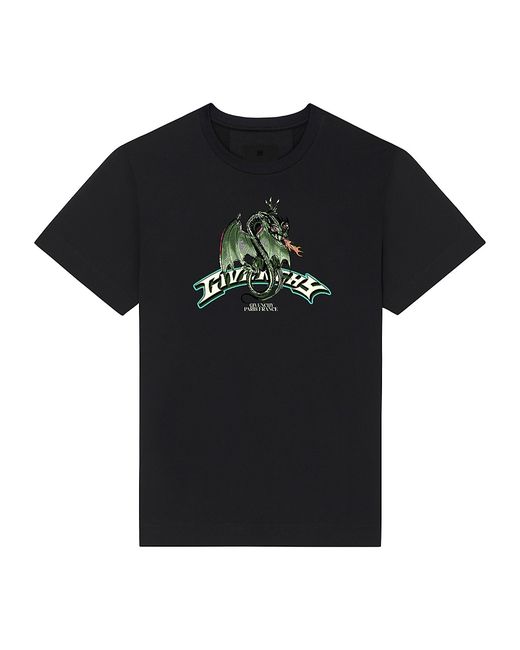 Givenchy Slim Fit T-Shirt With Dragon Print