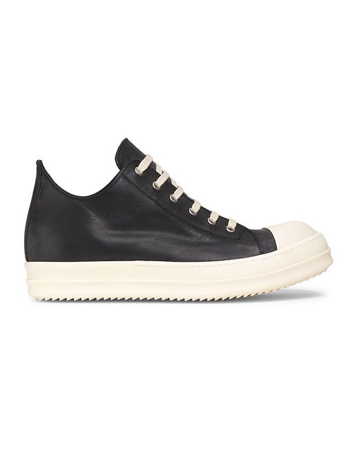 Rick Owens Leather Low-Top Sneakers