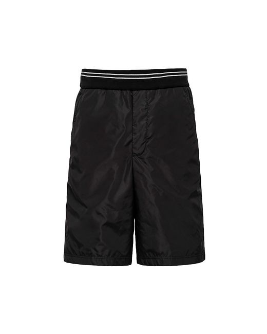 Prada Piqué Bermuda Shorts With Re-Nylon Details