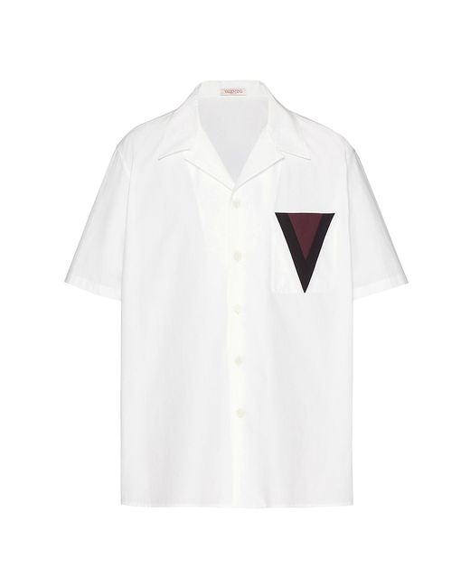 Valentino Garavani Bowling Shirt With Inlaid V Detail