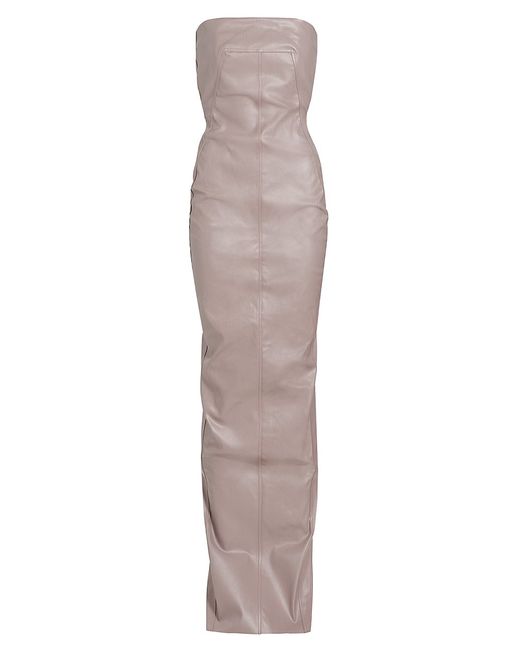Rick Owens Strapless Coated Bustier Gown
