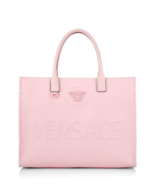 Versace Logo Canvas Tote