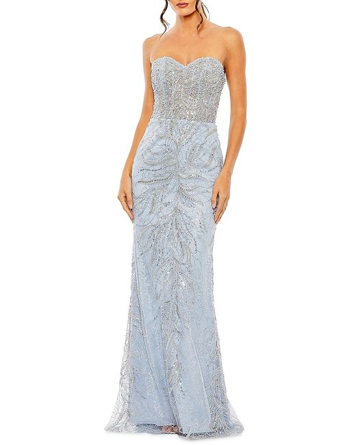 Mac Duggal Embellished Strapless Gown