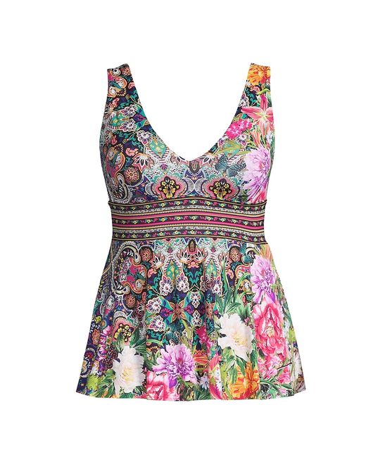 Johnny Was, Plus Size Hannah Printed One-Piece Swimsuit