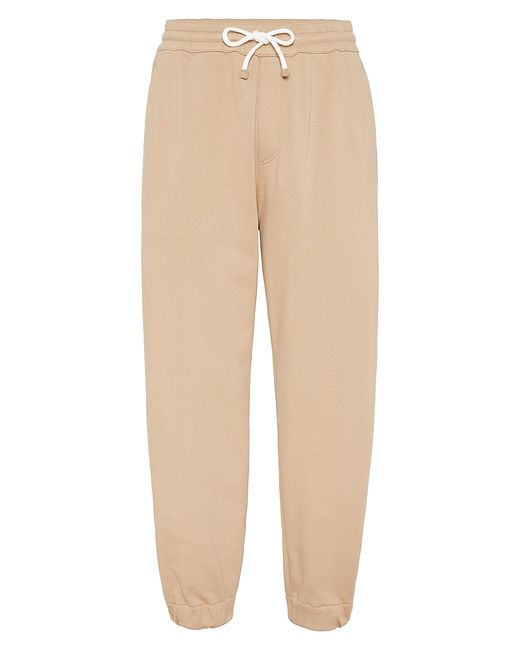 Brunello Cucinelli French Terry Trousers With Elasticated Cuffs