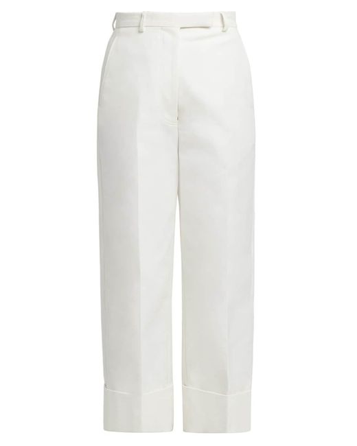 Thom Browne Canvas High-Rise Straight Trousers