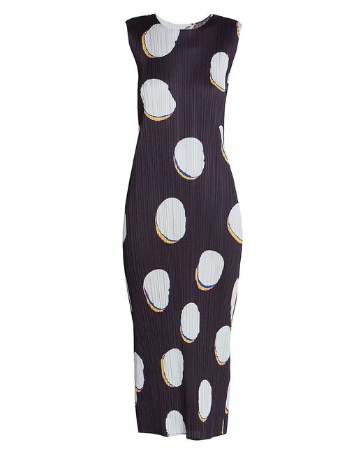 Pleats Please By Issey Miyake Bean Dots Pleated Midi-Dress
