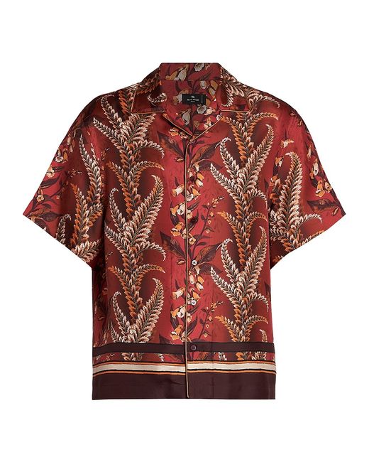 Etro Floral Silk Camp Shirt