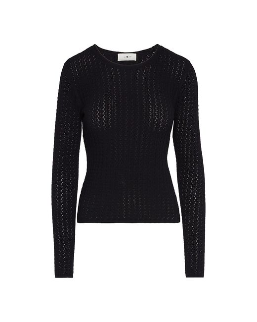 7 For All Mankind Textured Knit Top
