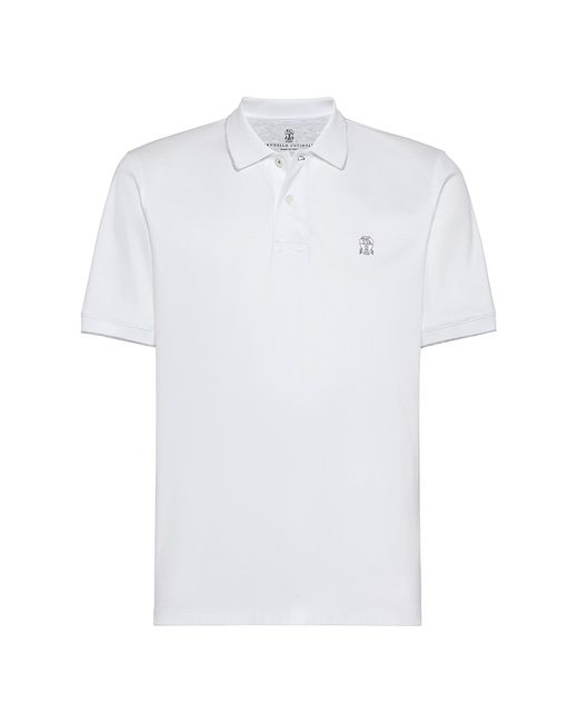 Brunello Cucinelli Jersey Polo Shirt With Logo