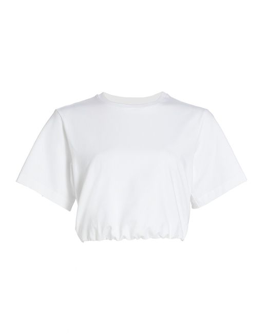 Simkhai Jojo Cropped Cotton-Blend T-Shirt