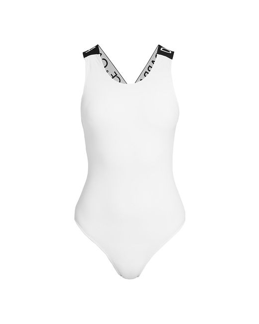 Dolce & Gabbana Logo-Strap One-Piece Swimsuit
