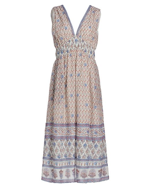 Xirena Petra Cotton V-Neck Midi Dress