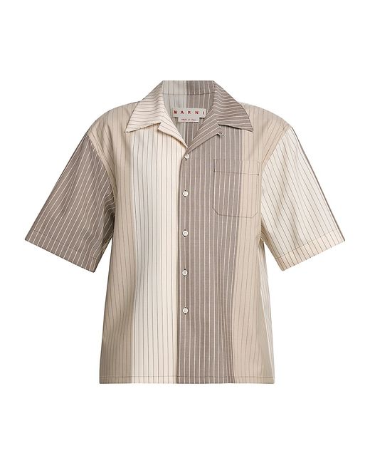 Marni Striped Short-Sleeve Shirt