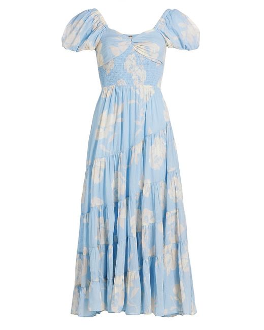 Free People Sundrenched Tiered Maxi Dress Small
