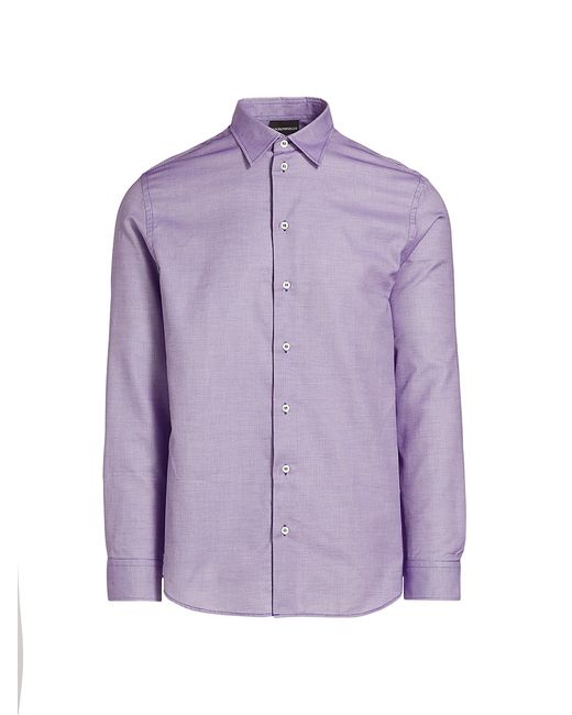 Emporio Armani Dot Cotton-Blend Sport Shirt