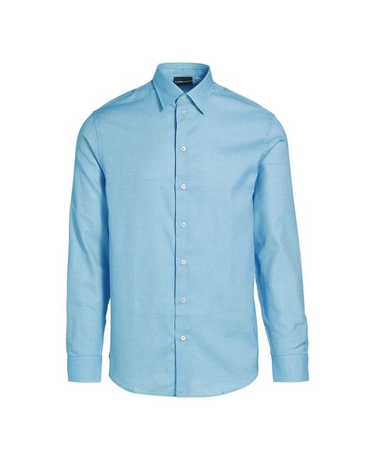 Emporio Armani Dot Cotton-Blend Sport Shirt